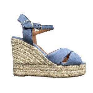 Brand New Castañer Suede Wedge Heel Espadrilles